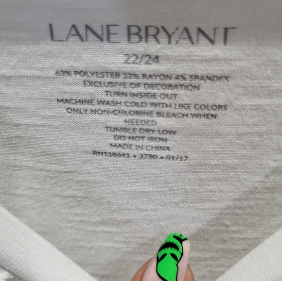 Lane Bryant Eyelet Neck Top - Picture 7 of 7